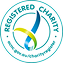 Registered charity logo with a blue and green design, indicating official charity status.